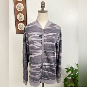 Z Supply Camo Zip Up Cardigan